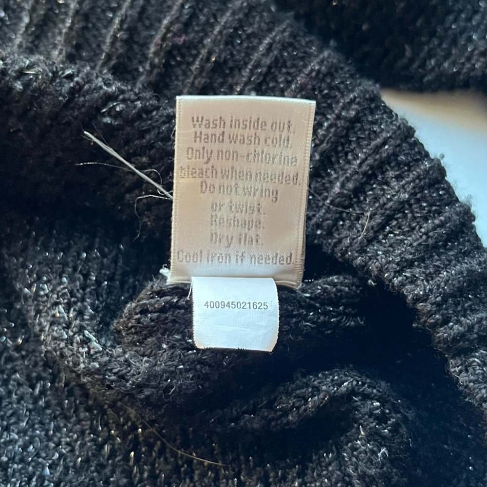 Lauren Conrad Black Sweater with White Heart Details - Picture 8 of 8